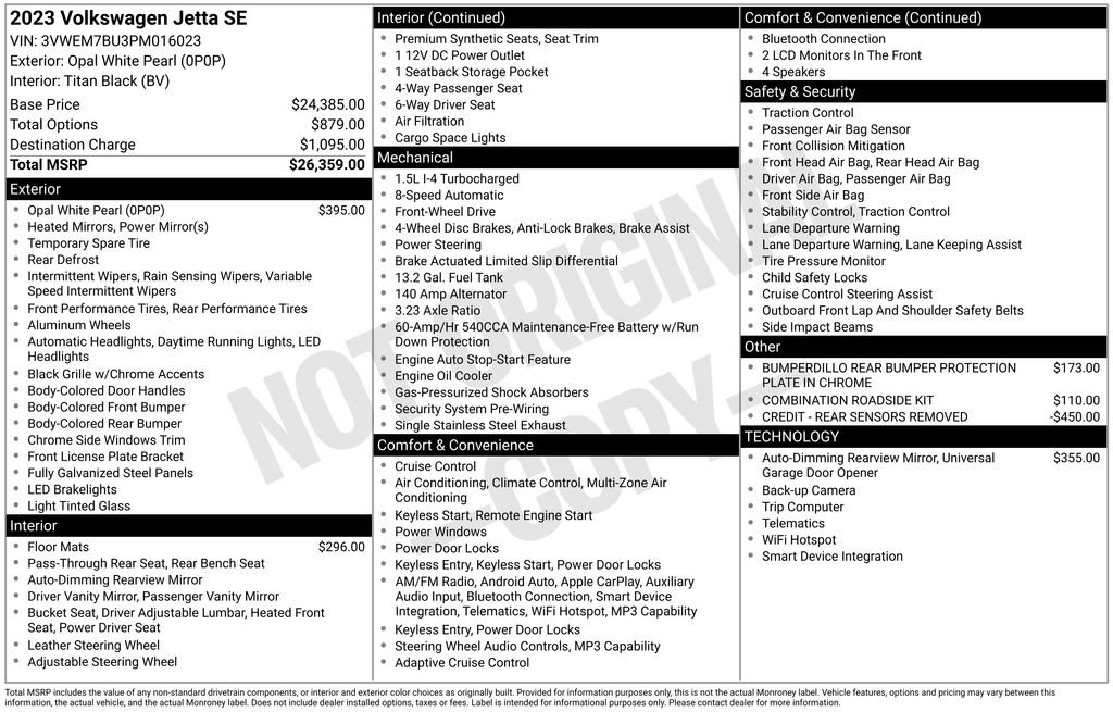 Used 2023 Volkswagen Jetta SE image 17