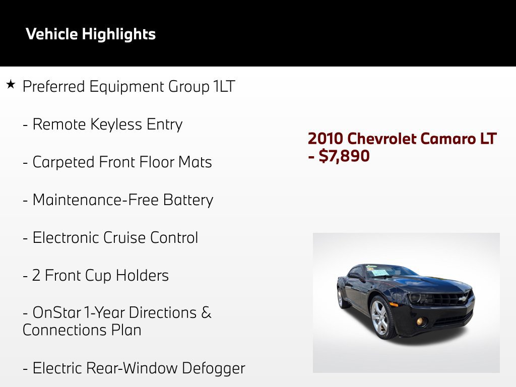 Used 2010 Chevrolet Camaro LT w/ RS Package RWD image 51