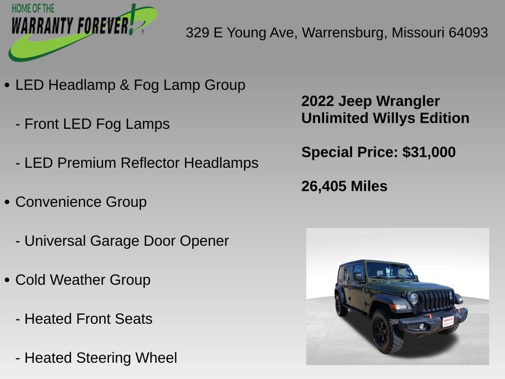 Used 2022 Jeep Wrangler Unlimited Sport image 4