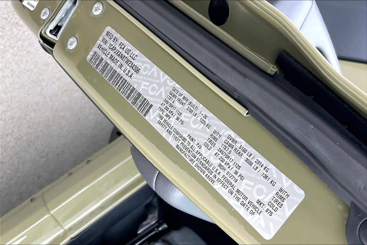 New 2026 Jeep Wrangler Sport AWD/4WD image 20