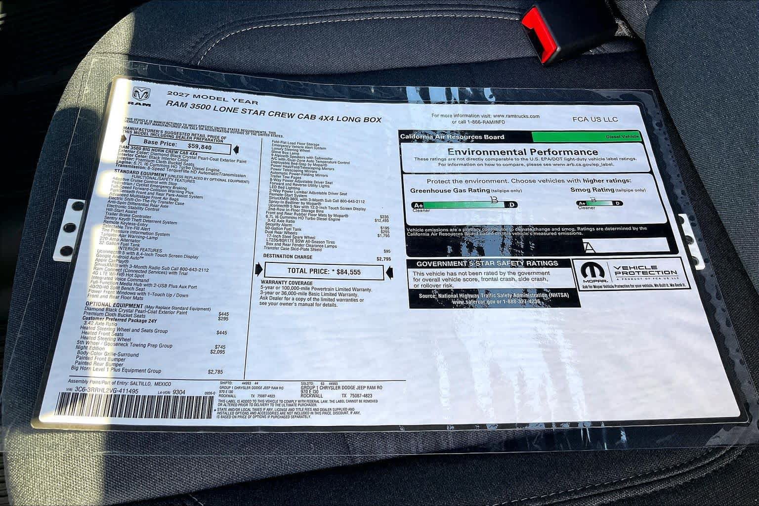 New 2027 RAM 3500 Lone Star AWD/4WD image 19