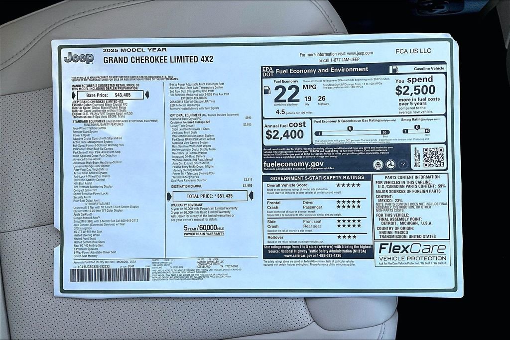 New 2025 Jeep Grand Cherokee Limited image 14