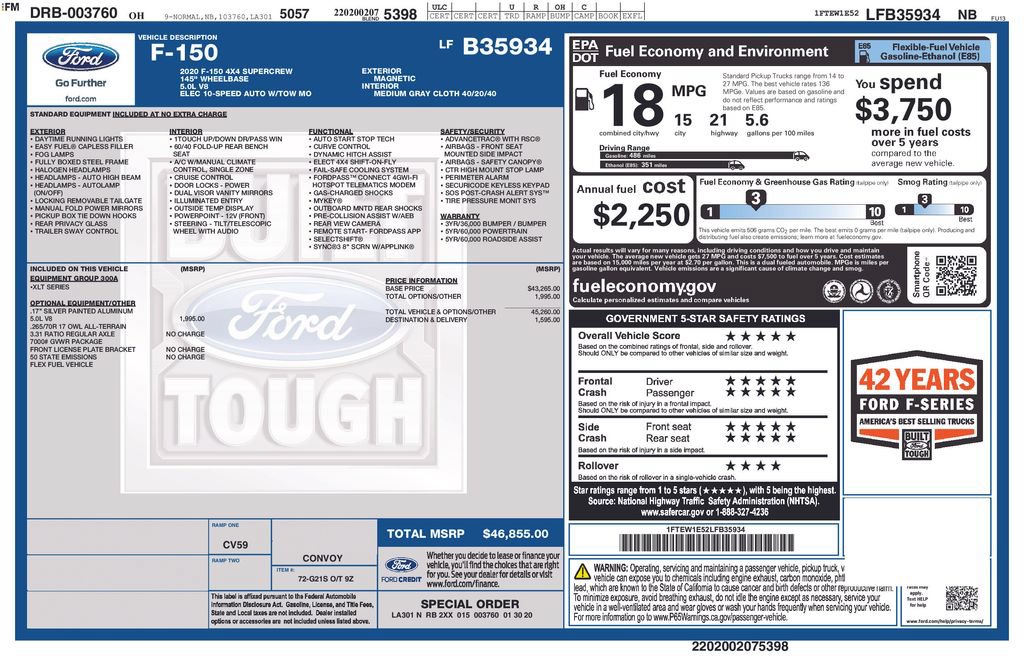Used 2020 Ford F150 XLT AWD/4WD image 10