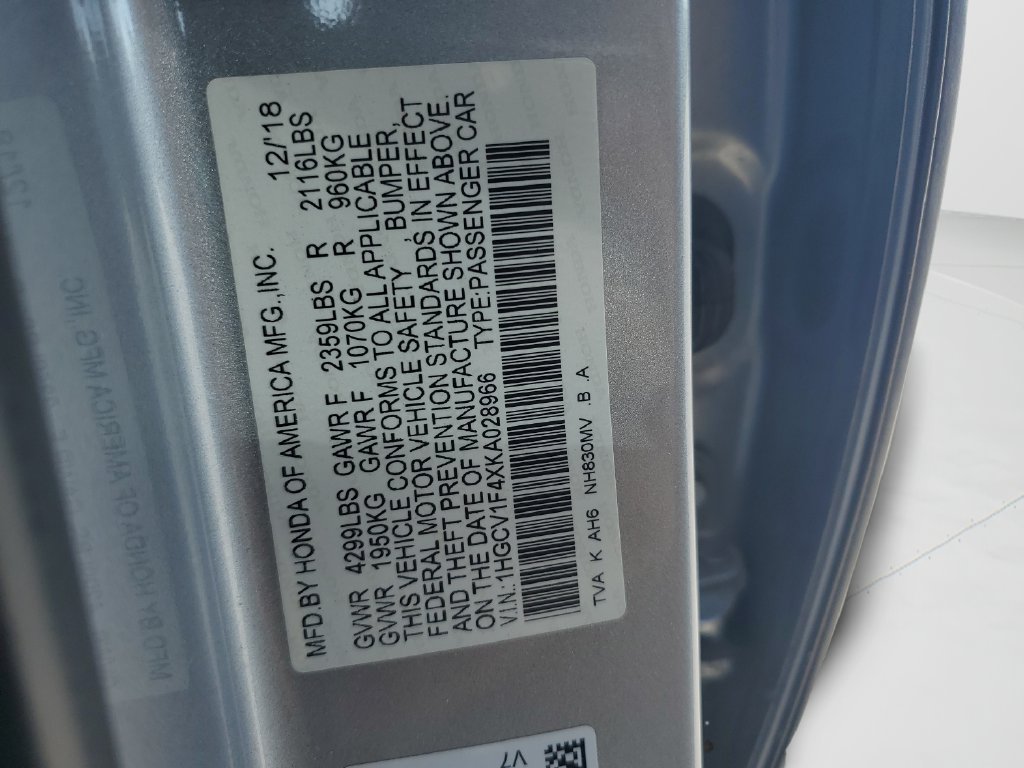 Used 2019 Honda Accord EX image 25