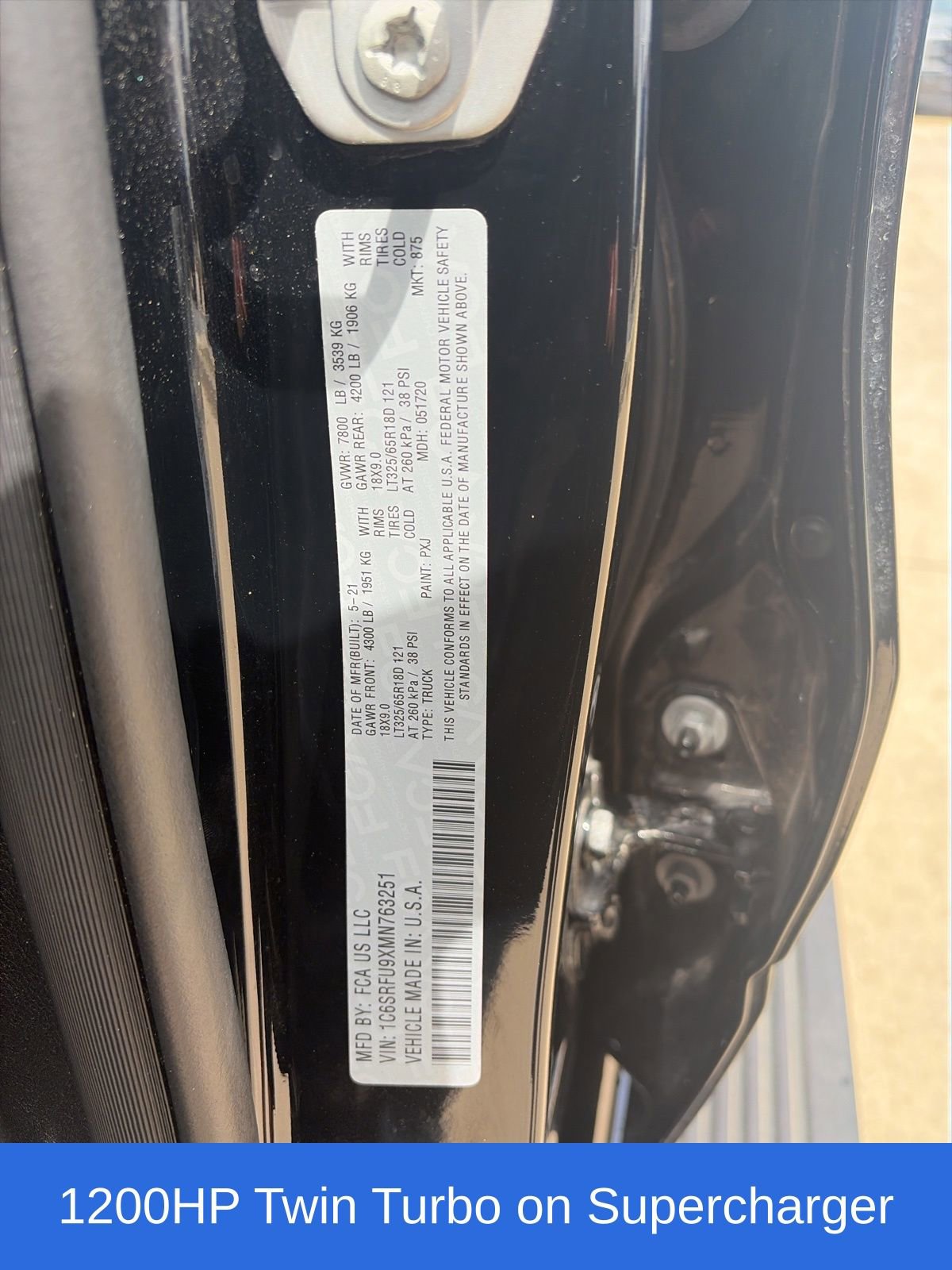 Used 2021 RAM 1500 TRX w/ TRX Level 2 Equipment Group image 22