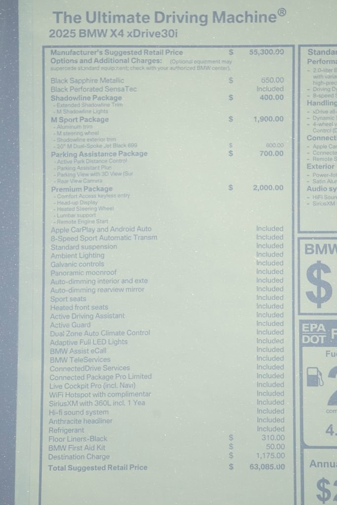 Used 2025 BMW X4 xDrive30i w/ Premium Package image 9