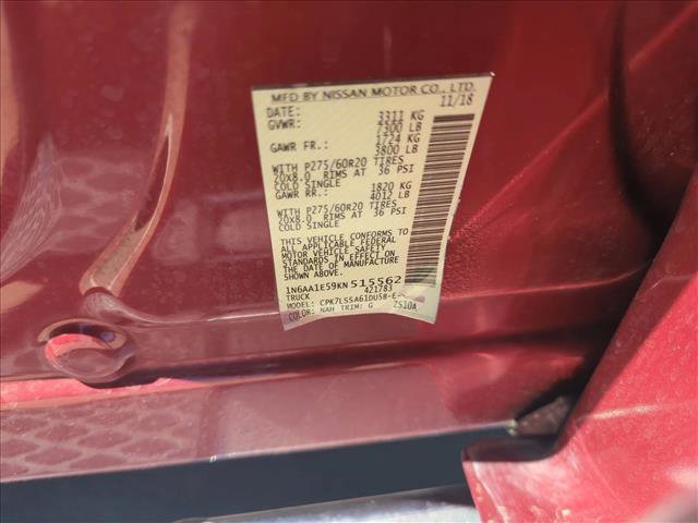 Used 2019 Nissan Titan SV w/ SV Convenience Package image 17