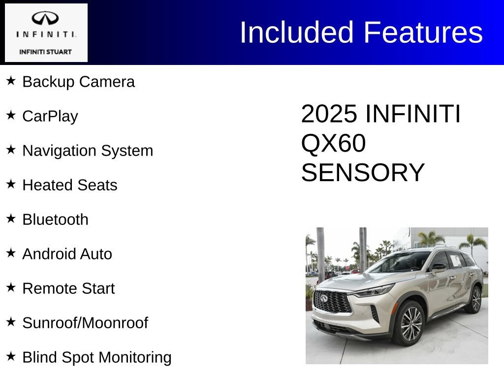 Used 2025 INFINITI QX60 Sensory w/ Vision Package AWD/4WD image 2