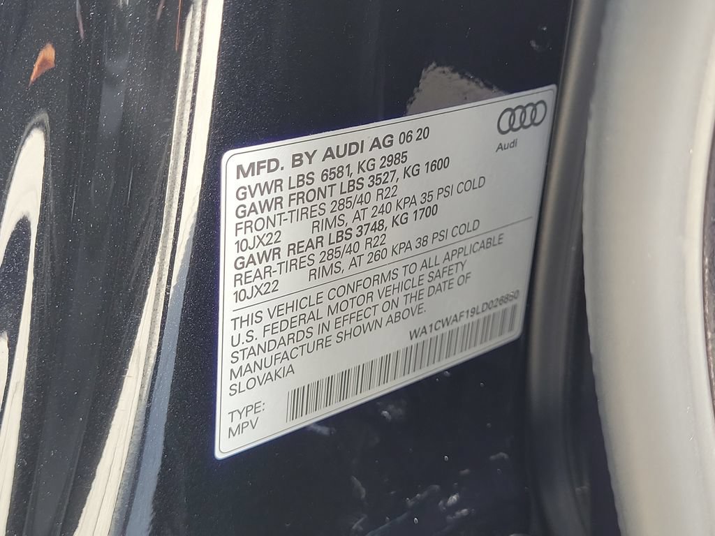 Used 2020 Audi SQ8 Prestige w/ Prestige Package AWD/4WD image 28