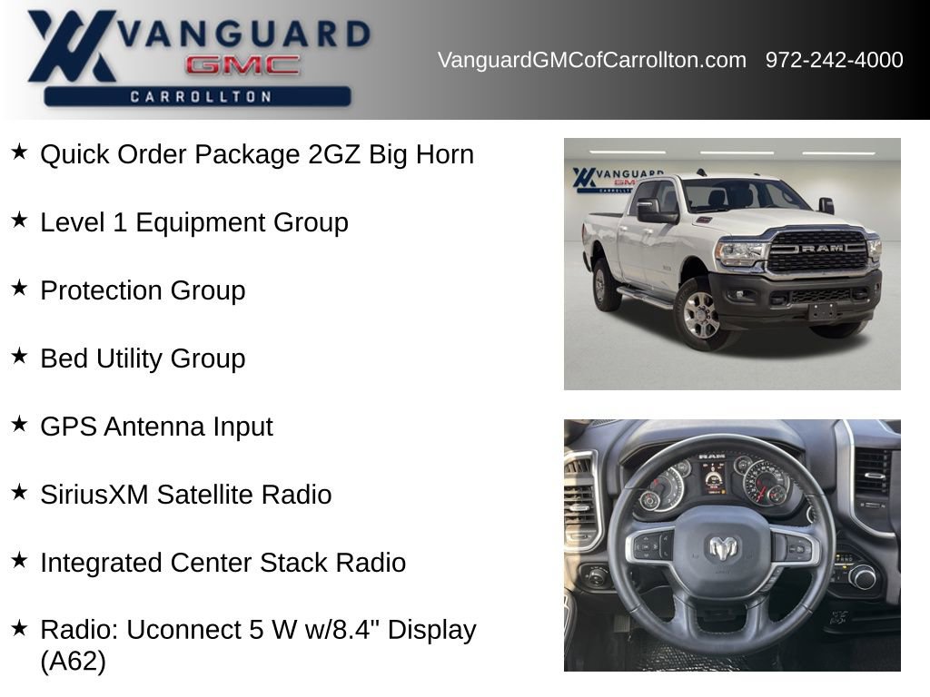 Used 2024 RAM 2500 Big Horn w/ Bed Utility Group image 6