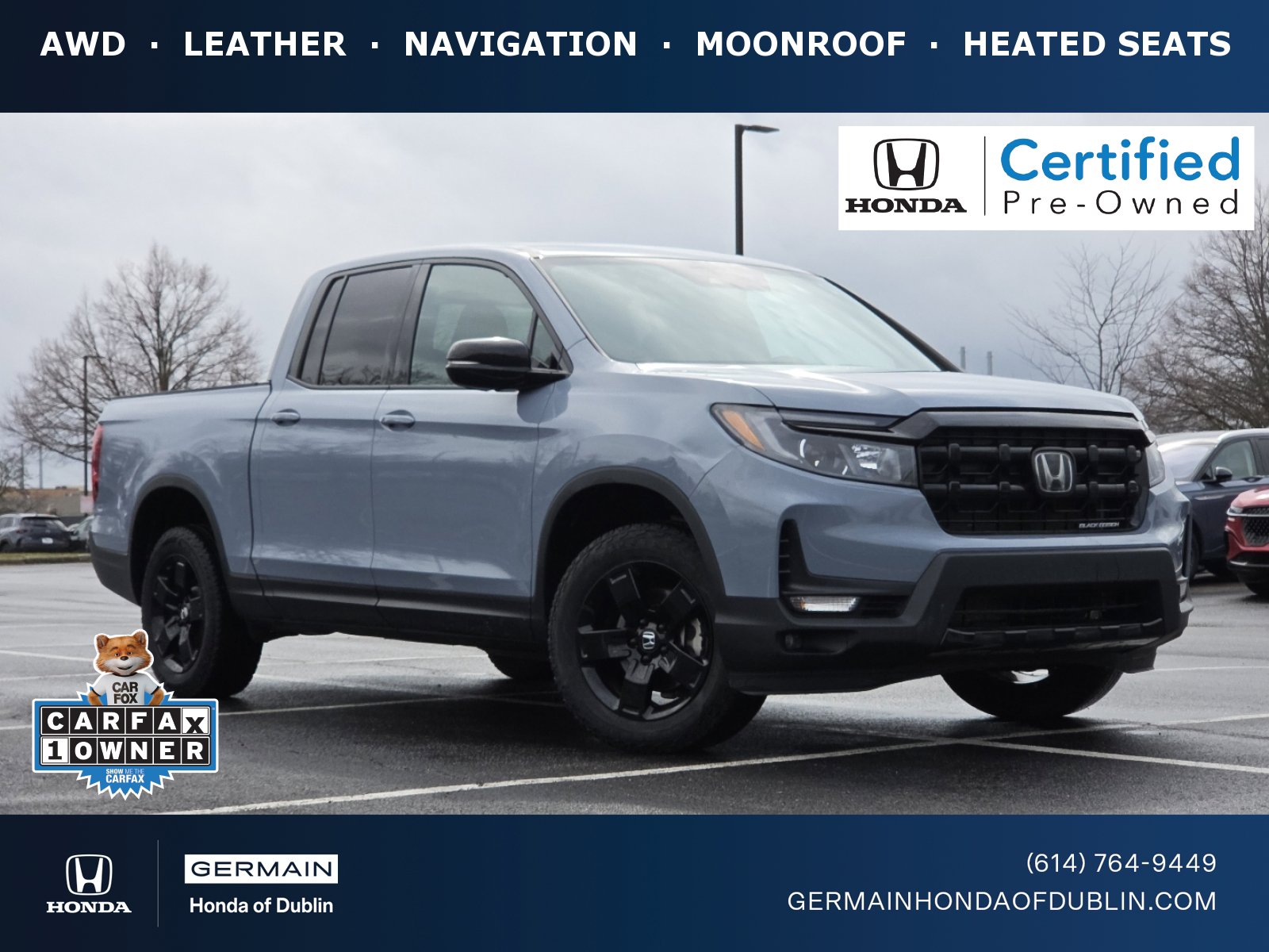 Certified 2024 Honda Ridgeline Black Edition