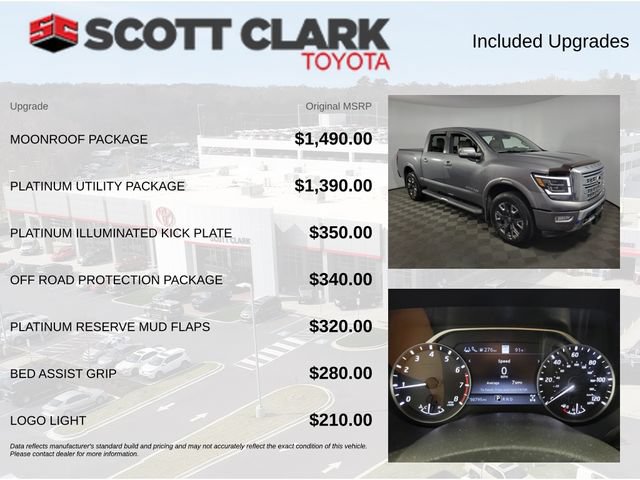 Used 2023 Nissan Titan Platinum Reserve w/ Moonroof Package AWD/4WD image 8