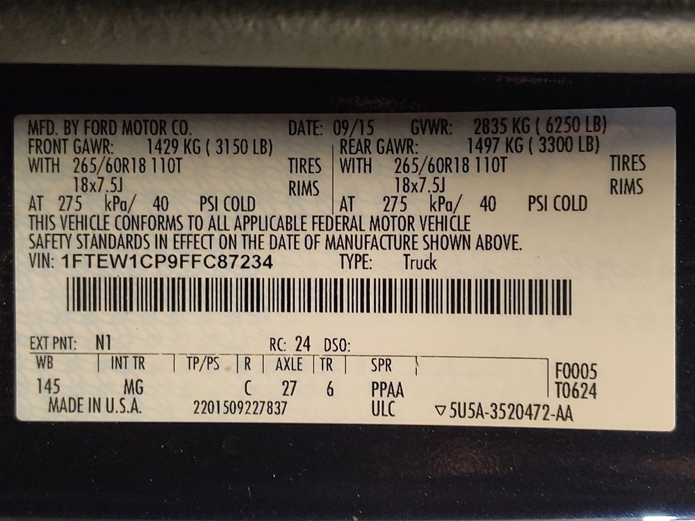 Used 2015 Ford F150 XLT w/ Equipment Group 302A Luxury image 33