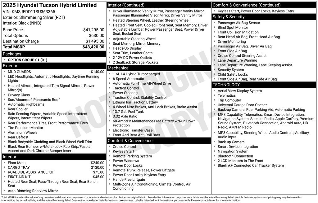 Used 2025 Hyundai Tucson Limited AWD/4WD image 6