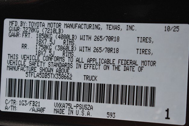 New 2026 Toyota Tundra SR5 image 15