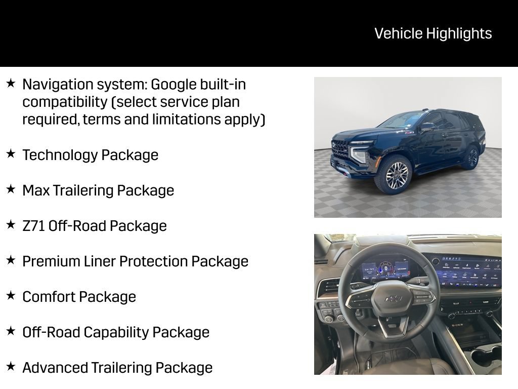 New 2026 Chevrolet Tahoe Z71 w/ Z71 Off-Road Package AWD/4WD image 8