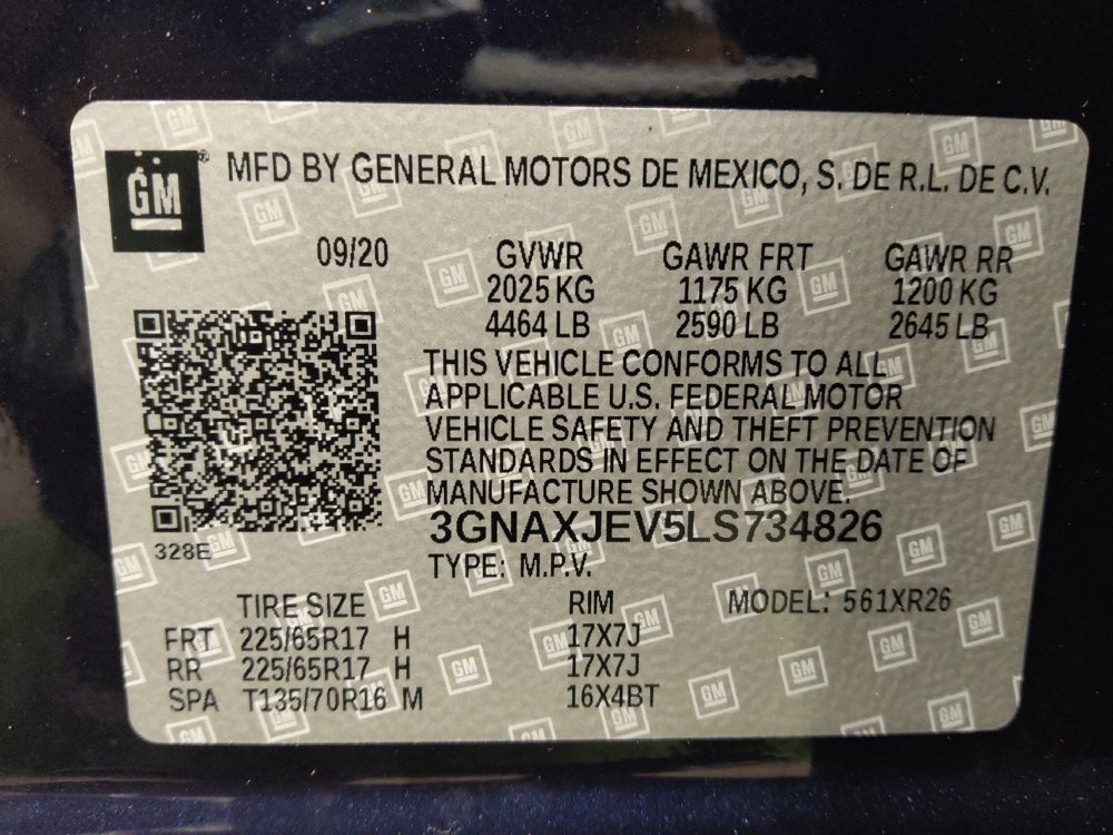 Used 2020 Chevrolet Equinox LT w/ Driver Convenience Package FWD image 33