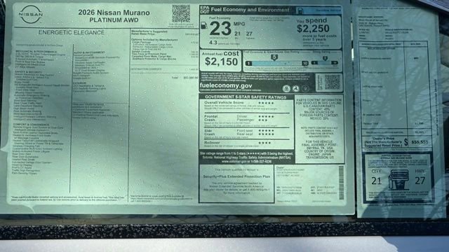New 2026 Nissan Murano Platinum w/ Cargo Package image 9