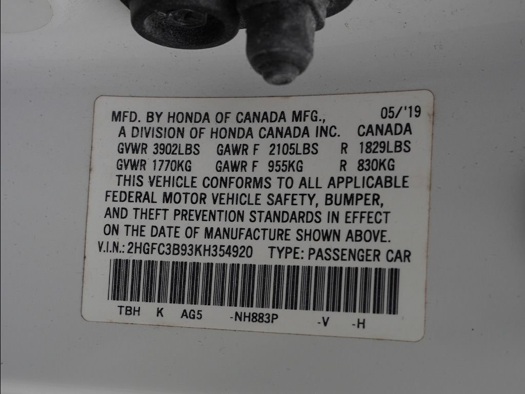 Used 2019 Honda Civic Touring image 37