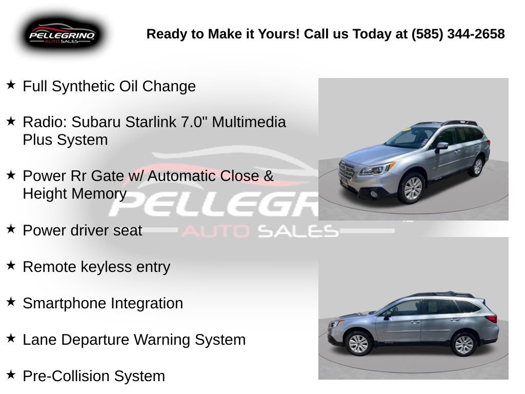 Used 2017 Subaru Outback 2.5i Premium AWD/4WD image 5