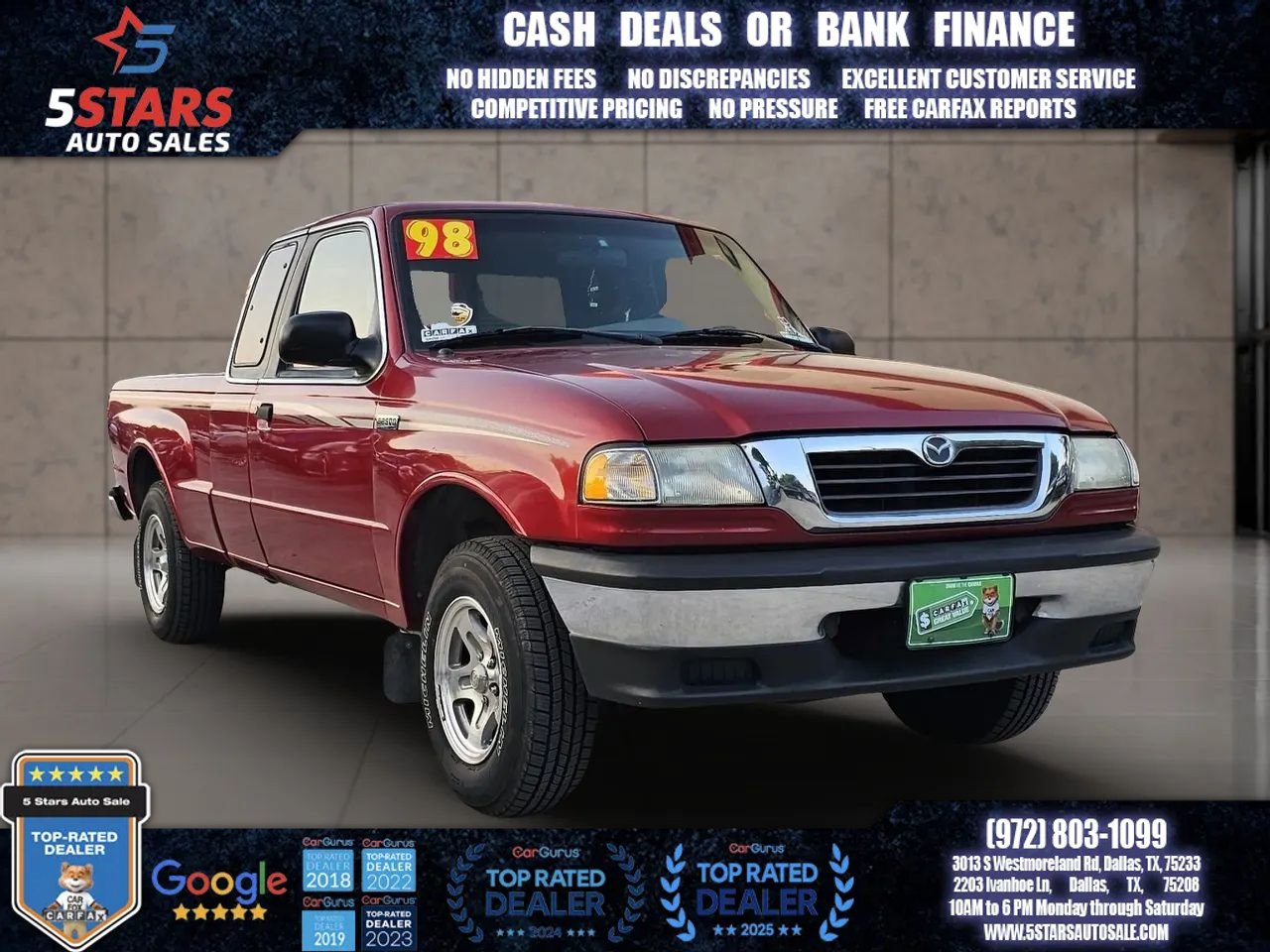 Used 1998 MAZDA B-Series Pickup 2WD Cab Plus B2500 image 1