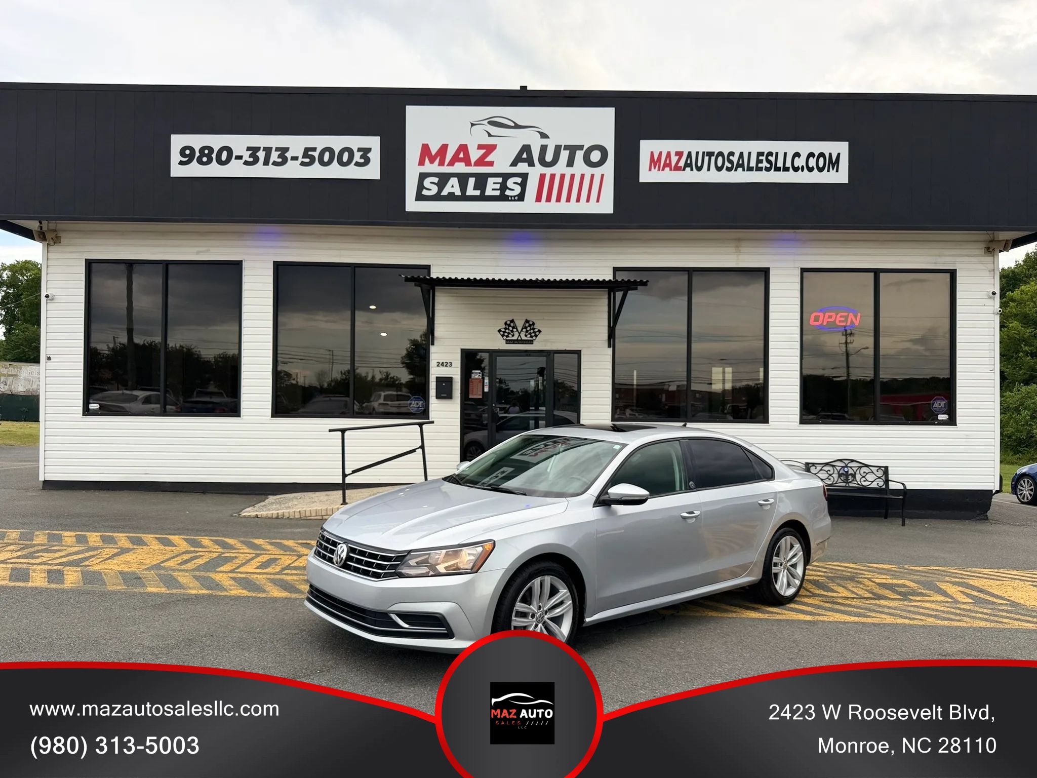 Used 2019 Volkswagen Passat 2.0T Wolfsburg w/ Wheels & Sunroof Package