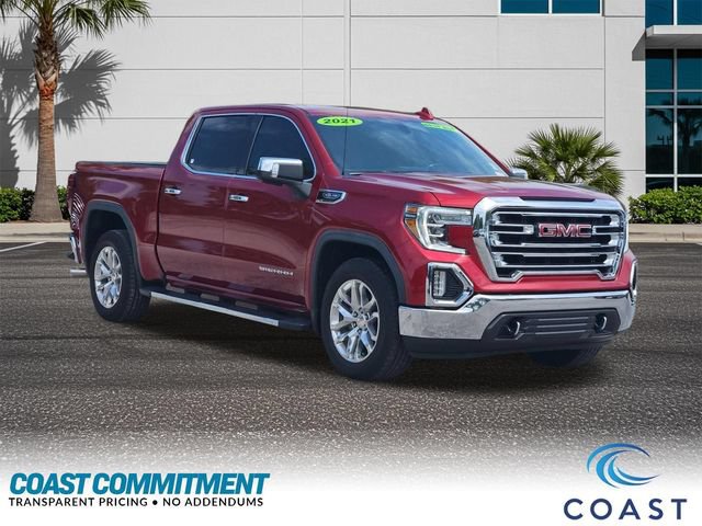 Used 2021 GMC Sierra 1500 SLT w/ SLT Premium Package RWD image 3