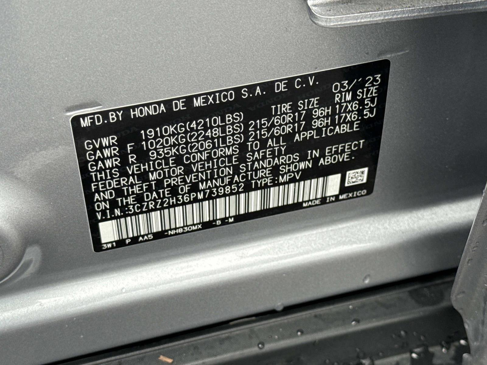 Used 2023 Honda HR-V LX image 30