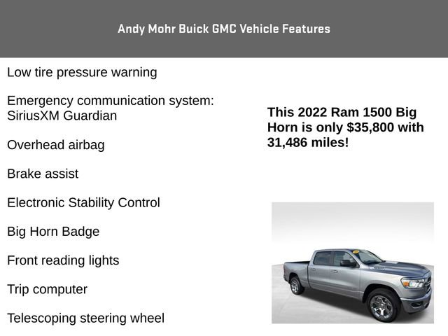 Used 2022 RAM 1500 Big Horn AWD/4WD image 8