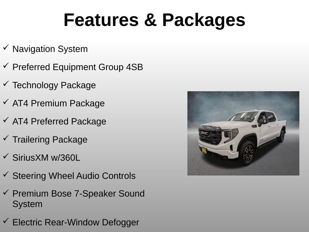 Used 2024 GMC Sierra 1500 AT4 w/ Technology Package image 4