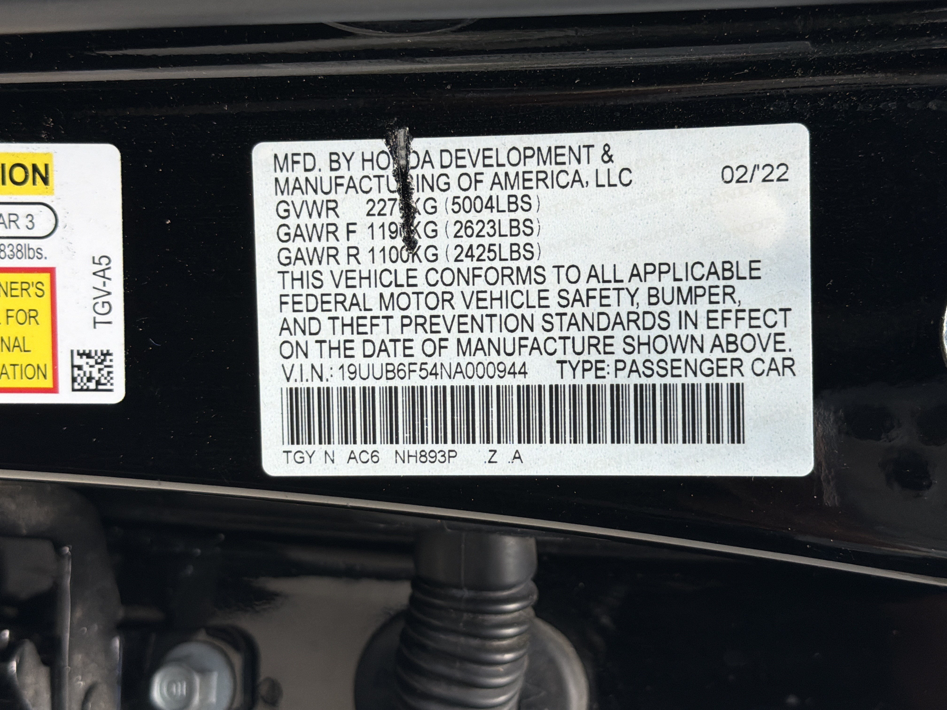 Certified 2022 Acura TLX SH-AWD w/ A-SPEC Pkg image 15