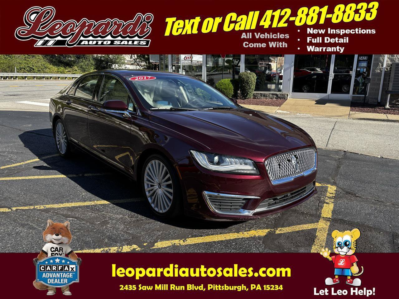 Used 2017 Lincoln MKZ Reserve w/ Climate Package