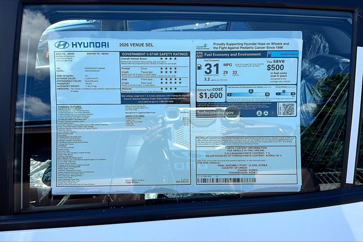 New 2026 Hyundai Venue SEL FWD image 11