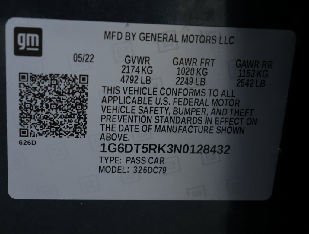 Certified 2022 Cadillac CT5 Premium Luxury w/ Parking Package image 43