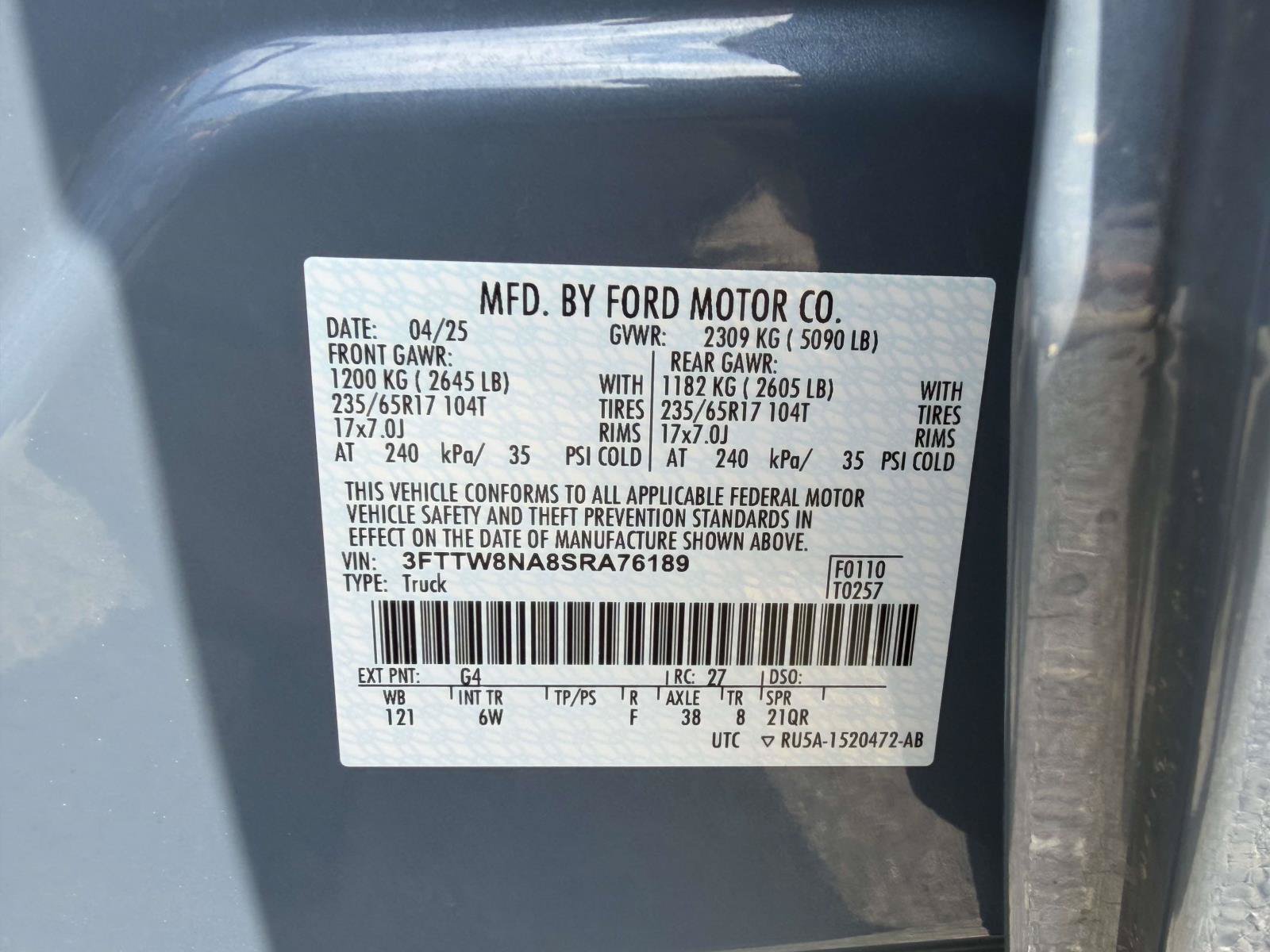 Used 2025 Ford Maverick Tremor AWD/4WD image 34