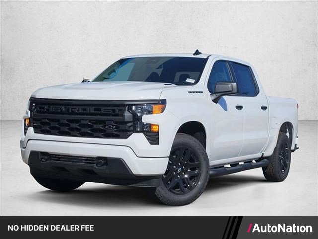 New 2026 Chevrolet Silverado 1500 Custom w/ Turbomax Blackout Package RWD image 1
