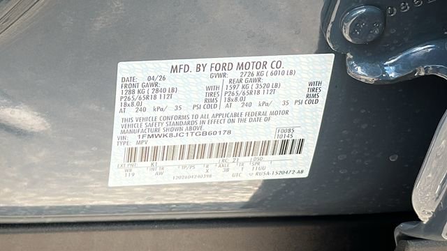 New 2026 Ford Explorer Tremor w/ Tremor Ultimate Package AWD/4WD image 30
