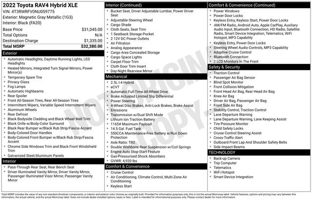 Used 2022 Toyota RAV4 XLE image 6