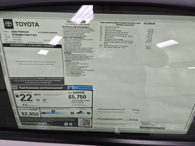 New 2026 Toyota GR86 Premium image 7
