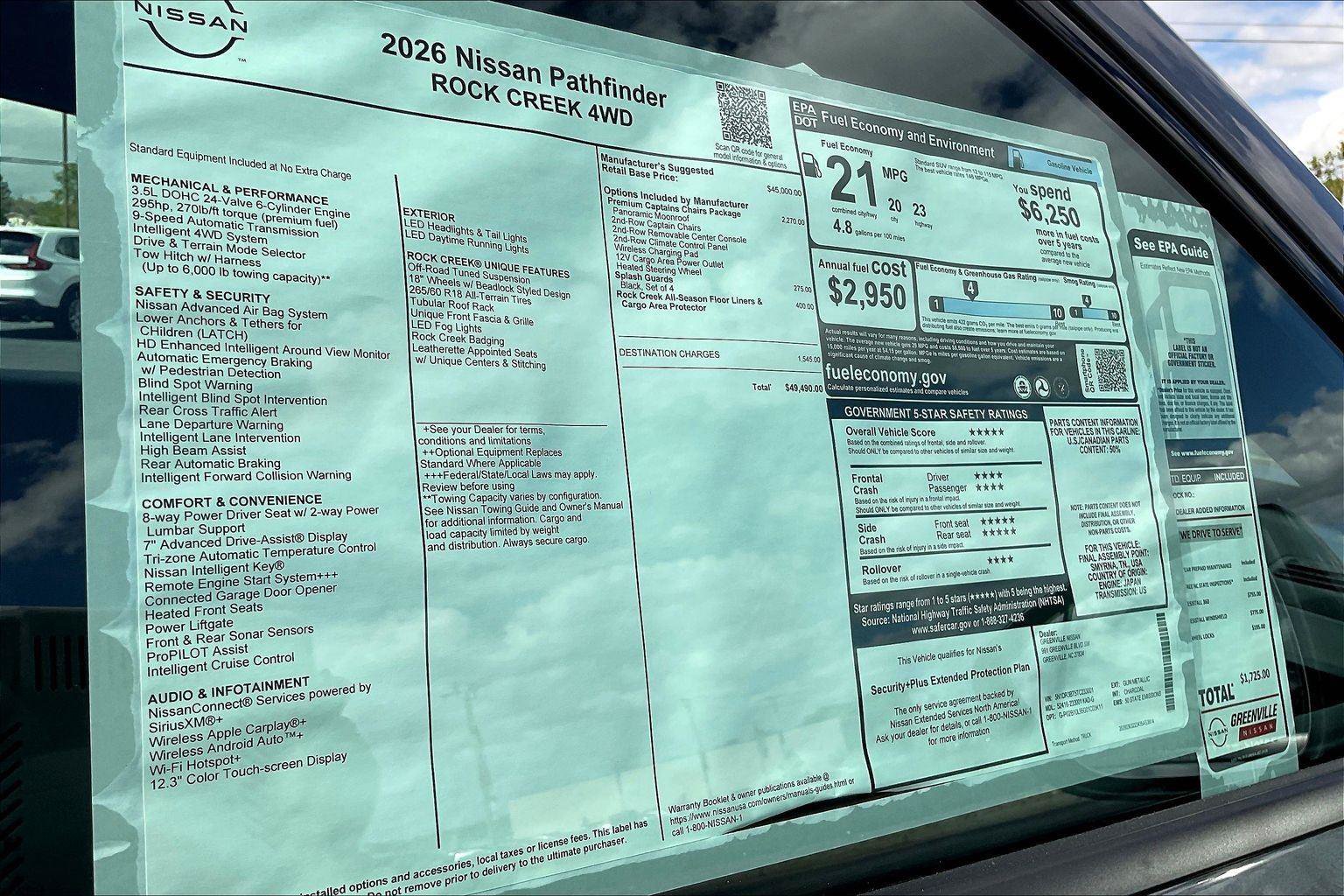 New 2026 Nissan Pathfinder Rock Creek AWD/4WD image 15