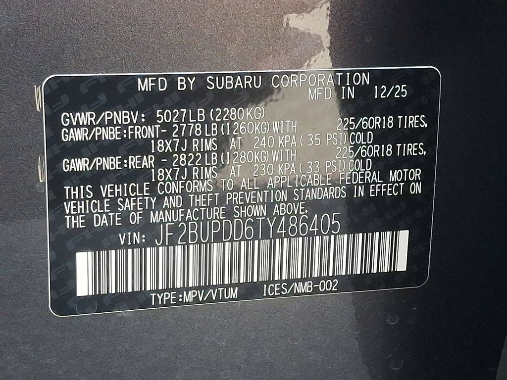 New 2026 Subaru Outback Limited w/ Premium/Limited Package 2 AWD/4WD image 18