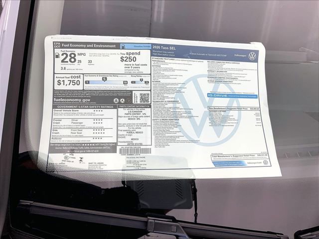 New 2026 Volkswagen Taos SEL image 15