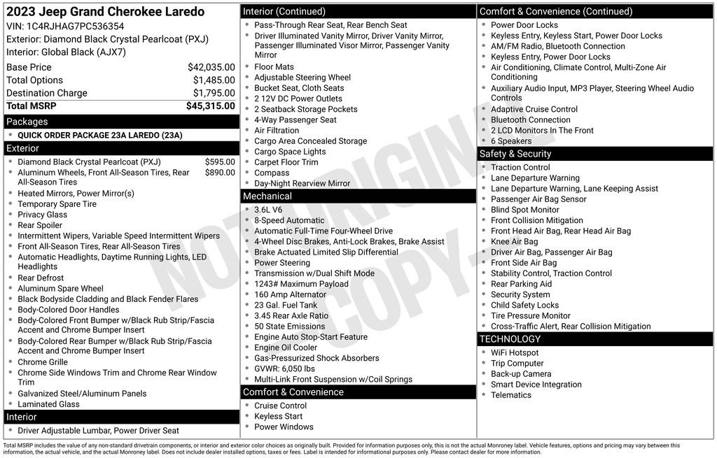 Used 2023 Jeep Grand Cherokee Laredo image 4