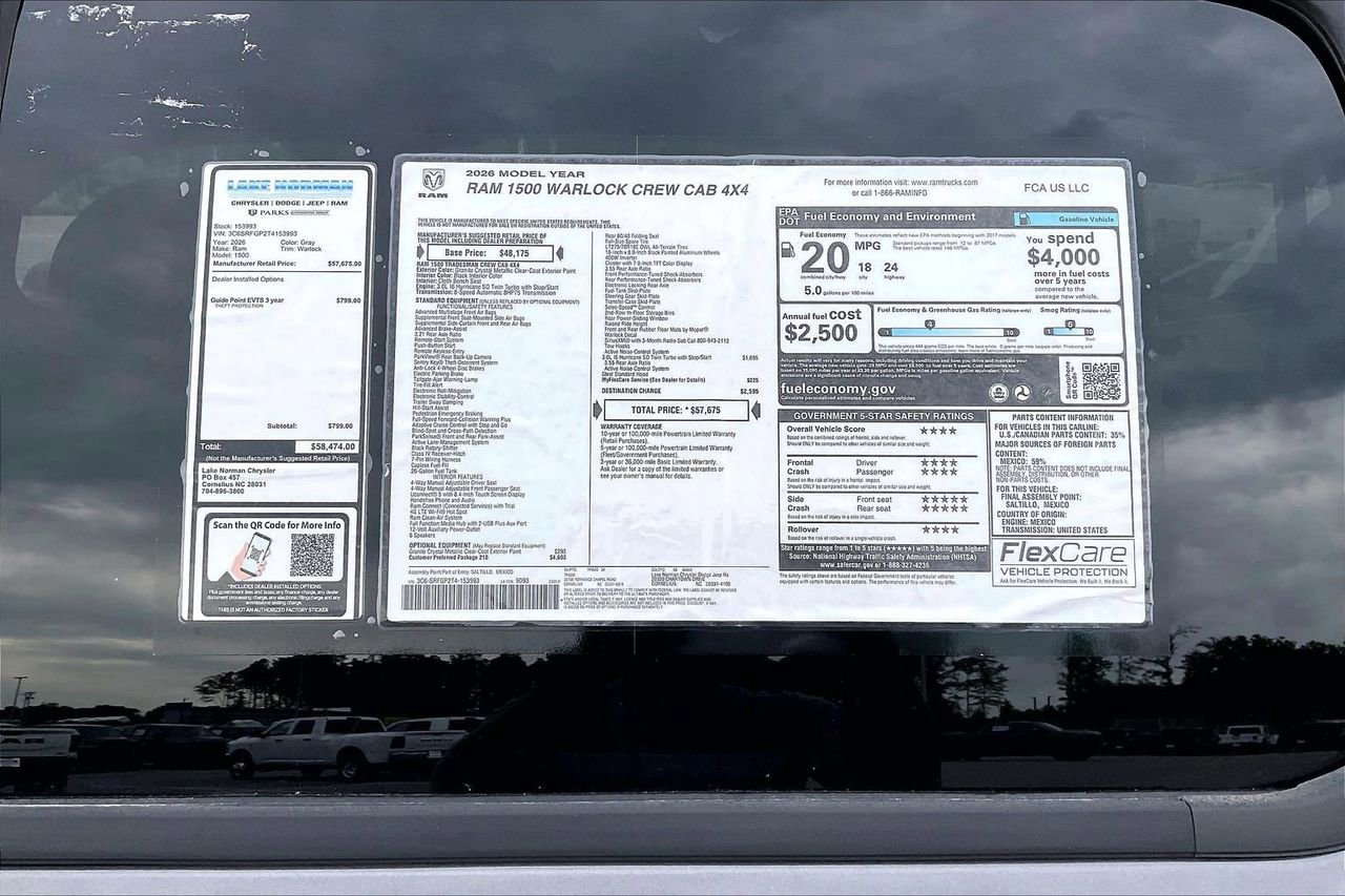 New 2026 RAM 1500 Classic Warlock AWD/4WD image 37