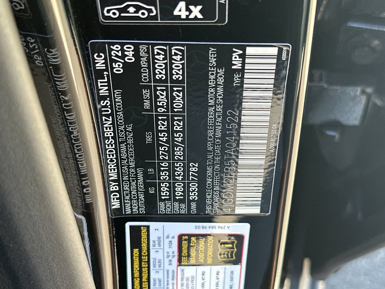 New 2026 Mercedes-Benz EQS 400 4MATIC SUV image 34