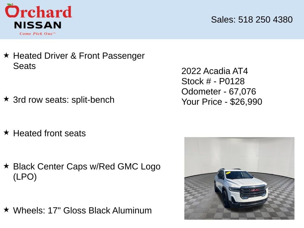 Used 2022 GMC Acadia AT4 AWD/4WD image 21