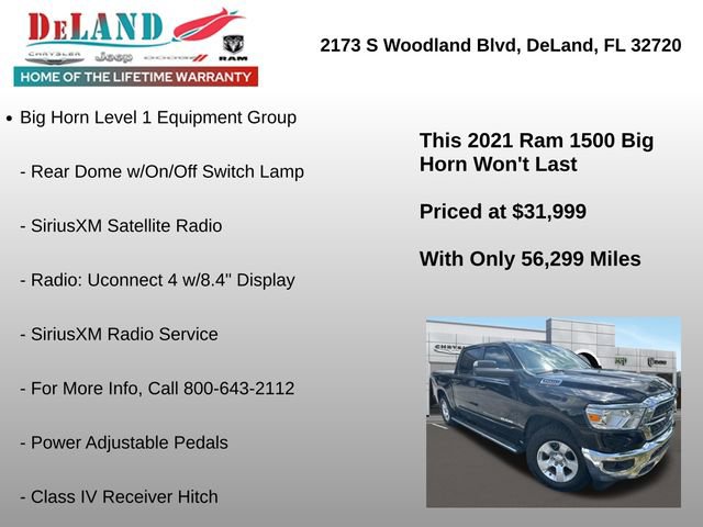 Used 2021 RAM 1500 Big Horn RWD image 4
