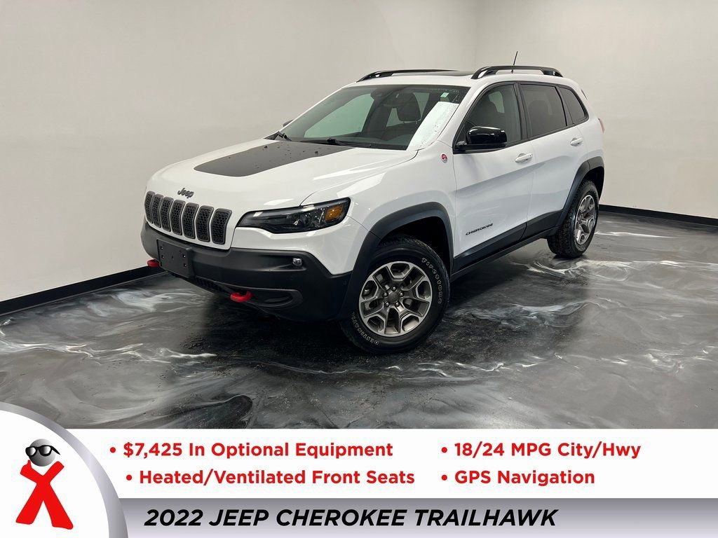 Used 2022 Jeep Cherokee Trailhawk w/ Sun, Sound & Nav Group