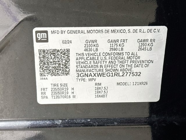 Used 2024 Chevrolet Equinox RS w/ RS Leather Package AWD/4WD image 34
