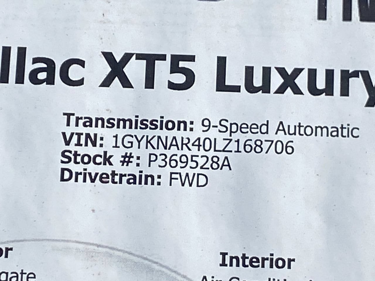 Used 2020 Cadillac XT5 Luxury FWD image 35